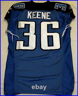 #36 Keene of Tennessee Titans NFL Game Issued Jersey