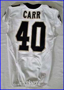 #40 Carr of New Orleans Saints NFL Locker Room Game Issued Jersey 00273