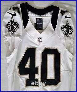 #40 Carr of New Orleans Saints NFL Locker Room Game Issued Jersey 00273