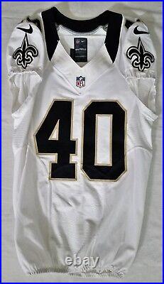 #40 Carr of New Orleans Saints NFL Locker Room Game Issued Jersey 00273