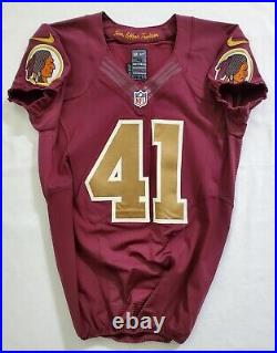 #41 Madieu Williams of the Redskins NFL Alternate Game Issued Jersey 06083