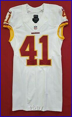#41 Will Blackmon of Washington Redskins NFL Locker Room Game Issued Road Jersey