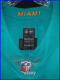 #43 Winston Chapman Miami Dolphins Team Issued/game Used Authentic Nike Jersey