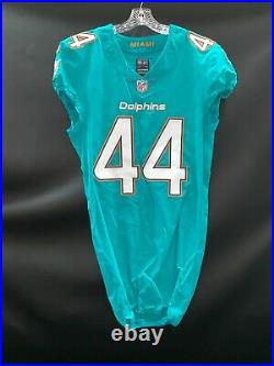 #44 Deon Lacey Miami Dolphins Team Issued/game Used Authentic Nike Jersey