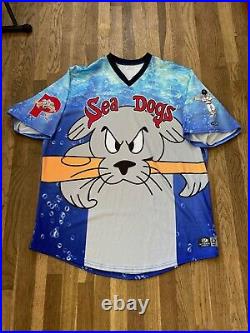 #48 Game Issued Portland Sea Dogs Slugger Mascot Specialty Jersey