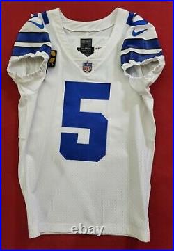 #5 Dan Bailey of Dallas Cowboys NFL Game Issued Jersey with Captain Patch