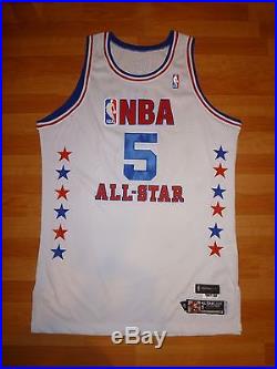 #5 Jason Kidd 2003 Nba All-star Game East White Game-issued Pro-cut Jersey 48+2