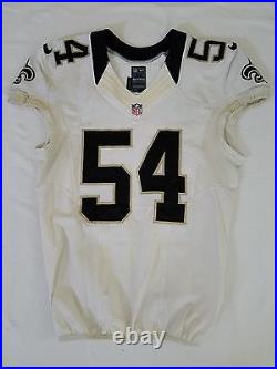 #54 Will Herring of New Orleans Saints NFL Locker Room Game Issued Worn Jersey