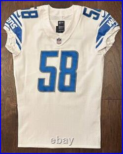 58 Penei SEWELL Detroit Lions Authentic Game-Issued Jersey, size 44 (Oregon)