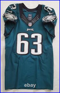 #63 Johnson Jr. Of Philadelphia Eagles NFL Game Issued Home Jersey 68451