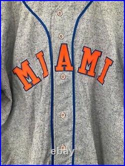 #67 Miami Marlins Team Issued Ais Pro Worn Throwback Jersey Size48