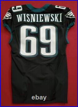 #69 Wisniewski of Philadelphia Eagles NFL Game Issued Alternate Jersey
