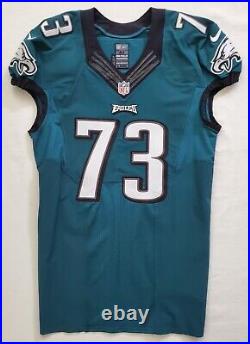 #73 Brian Mihalik of Philadelphia Eagles NFL Locker Room Game Issued Home Jersey