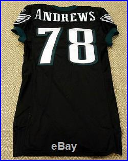 #78 Stacy Andrews of Philadelphia Eagles NFL Locker Room Game Issued Jersey