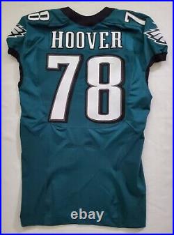 #78 Tyler Hoover of Philadelphia Eagles NFL Locker Room Game Issued Home Jersey