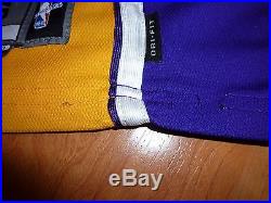 #8 Kobe Bryant Not Guilty 2001-02 Lakers Gold Game-issued Pro-cut Jersey 46+4
