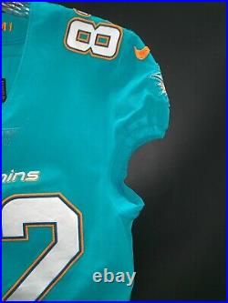 #82 Kolby Listenbee Miami Dolphins Team Issued/game Used Authentic Nike Jersey