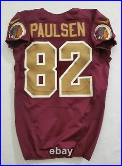 #82 Logan Paulsen of Washington Redskins NFL Game Issued Alternate Jersey