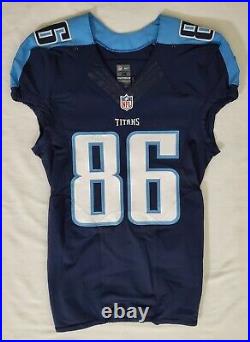 #86 Andrew Turzilli of Tennessee Titans NFL Game Issued Alternate Jersey 66615