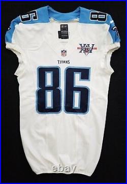 #86 DeMarco Cosby of Tennessee Titans NFL Game Issued Jersey