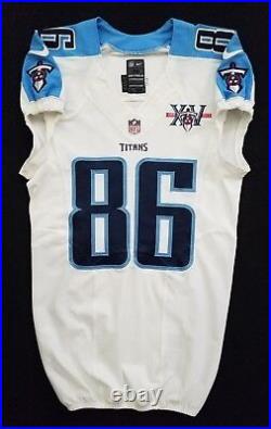 #86 DeMarco Cosby of Tennessee Titans NFL Game Issued Jersey
