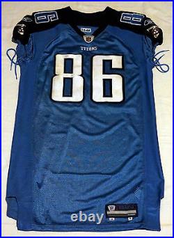 #86 Sean Ryan of Tennessee Titans NFL Game Issued Road Jersey 10-48