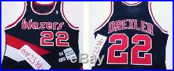 87-88 CLYDE DREXLER Portland Trail Blazers game issued jersey pro cut authentic