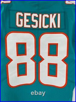 #88 Mike Gesicki Miami Dolphins Nike Team Issued Jersey Sz-40 Year 2017