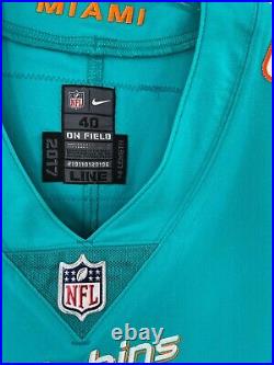 #88 Mike Gesicki Miami Dolphins Nike Team Issued Jersey Sz-40 Year 2017