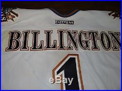 9-11 Craig Billington 2001-02 Washington Capitals Game Issued Jersey 60G LOA