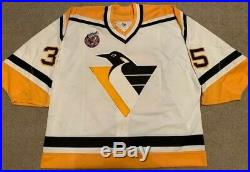 92-93 Tom Barrasso Pittsburgh Penguins Game Issued/Game Worn Jersey Size 56