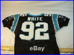 #92 REGGIE WHITE GAME ISSUED JERSEY Carolina Panthers Authentic ProLine 98-38