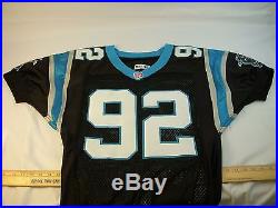 #92 REGGIE WHITE GAME ISSUED JERSEY Carolina Panthers Authentic ProLine 98-38