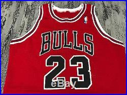 95-1996 Team Game Issued Auth Champion Michael Jordan Chicago Bulls Jersey 46+3
