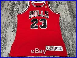96-1997 Team Game Issued Auth Champion Michael Jordan Chicago Bulls Jersey 46+3