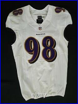 #98 Brandon Williams of Baltimore Ravens NFL Game Issued Jersey BR 1849