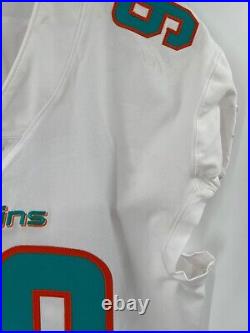 #98 Raekwon Davis Miami Dolphins Nike Team Issued White Jersey Sz-46 Year 2017