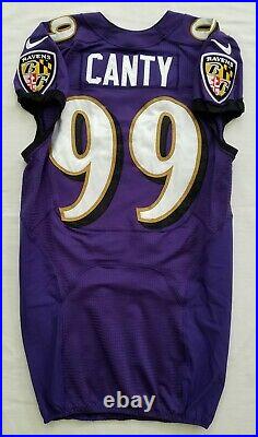 #99 Chris Canty of Baltimore Ravens NFL Game Issued Player Worn Jersey BR 1807