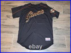 AJ Pierzynski Black San Francisco Giants MLB Baseball Game Issue Used Jersey 48