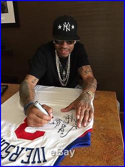 Allen Iverson Autographed Philadelphia 76ers Game Issued 2014-15 Jersey