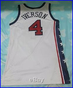 Allen Iverson Game Issued 2003 Team USA Basketball Game Issued Jersey