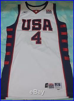 ALLEN IVERSON GAME ISSUED 2004 TEAM USA BASKETBALL GAME ISSUED JERSEY