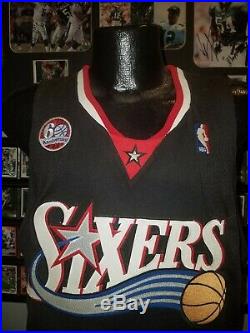 ANDRE EMMETT 76ERS GAME ISSUED/WORN JERSEY 60th Anniversary Patch