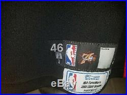 ANDRE EMMETT 76ERS GAME ISSUED/WORN JERSEY 60th Anniversary Patch