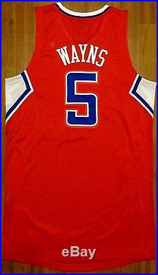 Authentic Adidas Maalik Wayns Los Angeles Clippers Game Issue Jersey Sz L +2 Nba