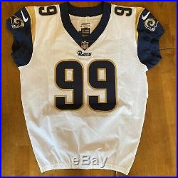Aaron Donald Signed Autographed Game / Team Issued Rams Jersey 2017