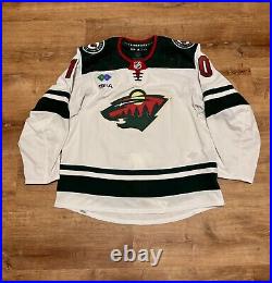 Adidas MiC Minnesota Wild Tyson Jost Game Issued Jersey 2022-23 Away Set #2 (56)