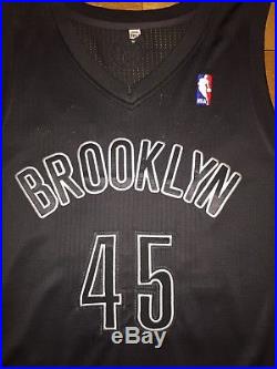 Adidas NBA Gerald Wallace Brooklyn Xmas Game Authentic Pro Cut Issued Jersey