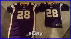 Adrian Peterson Minnesota Vikings Team Issue, Game Worn Style NFL Jersey, rare