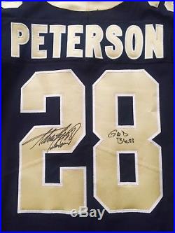 Adrian Peterson New Orleans Saints 2017 Game Issued Jersey, 1/1 Autoed, rare